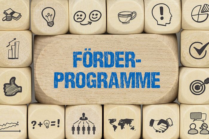 Foto: Schriftzug Förderprogramm